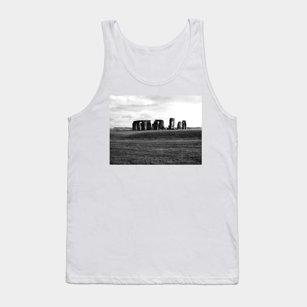 Great Britain. Stonehenge in Black and White 2009 Tank Top by IgorPozdnyakov